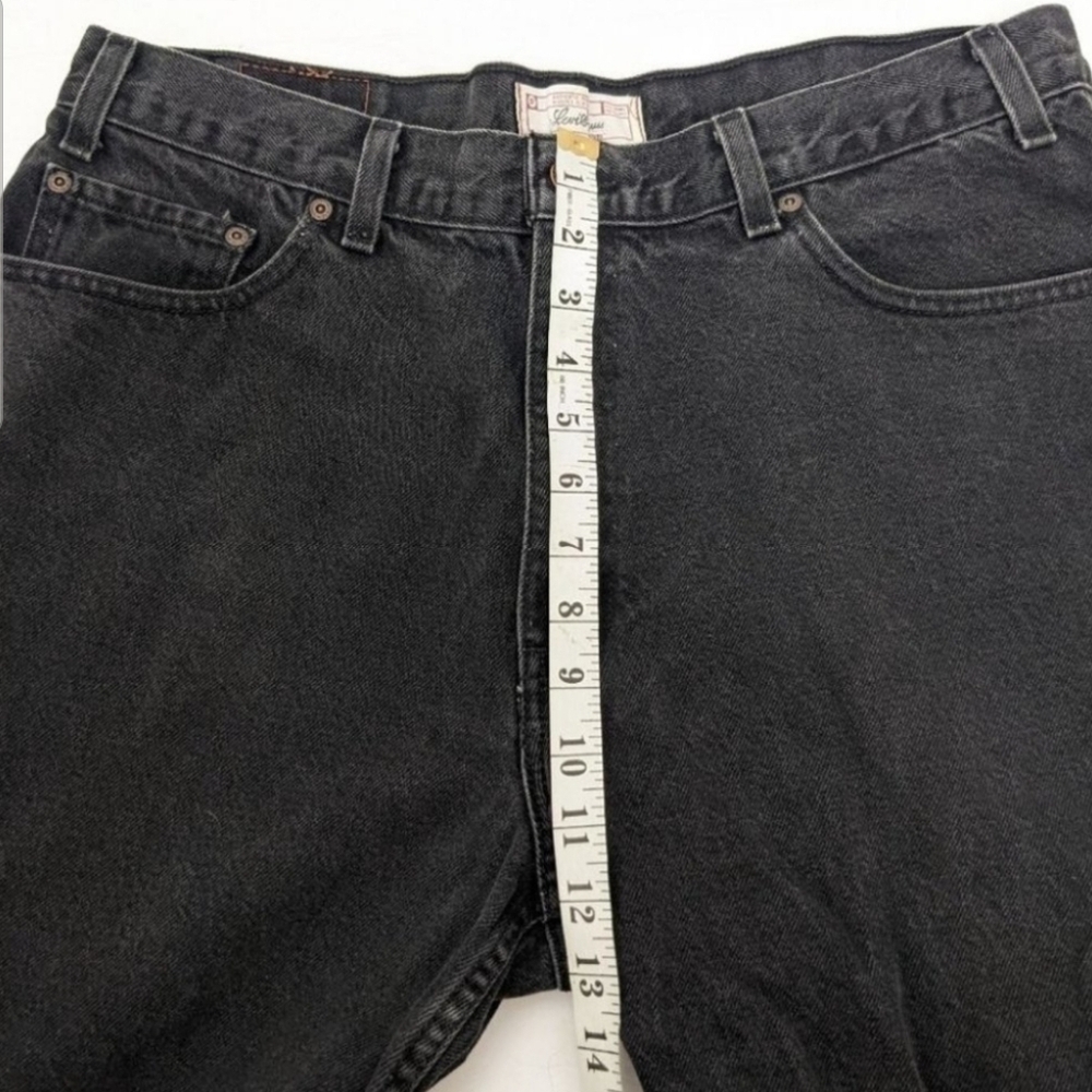 Levi's Strauss Men's Dark Wash Relaxed Fit Cotton Jeans sz 36 - Picture 6 of 8